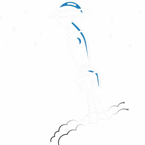 Rocket illustration for our mission